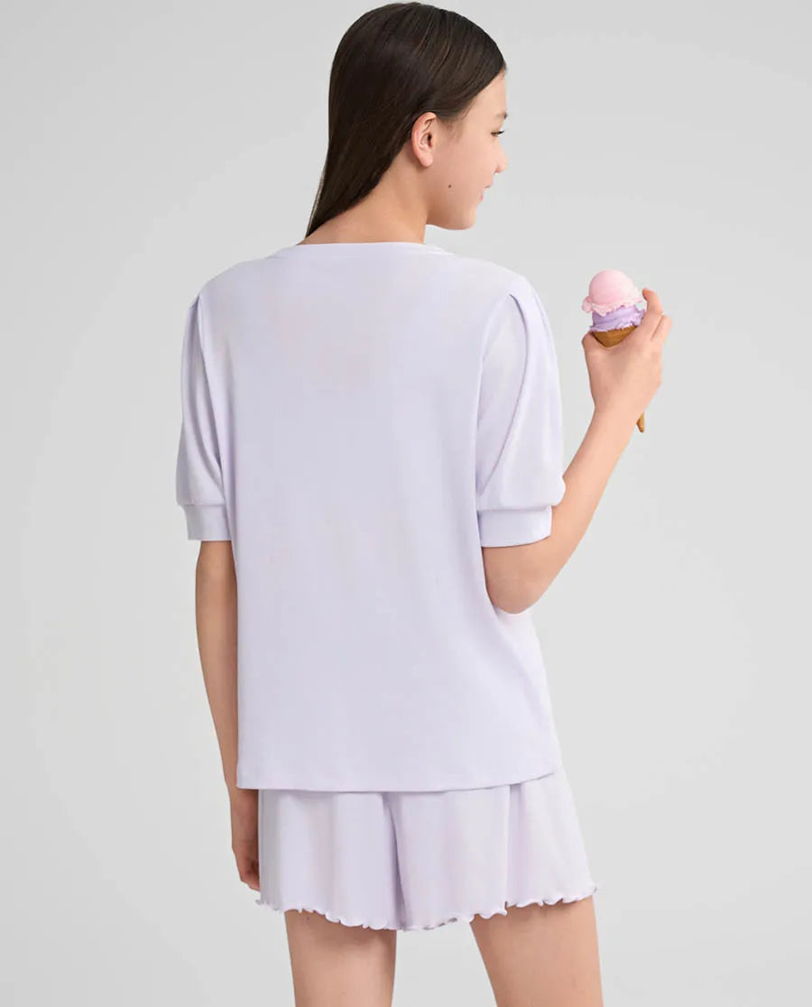Aimer Junior Pullover Short-Sleeved Pajama Top