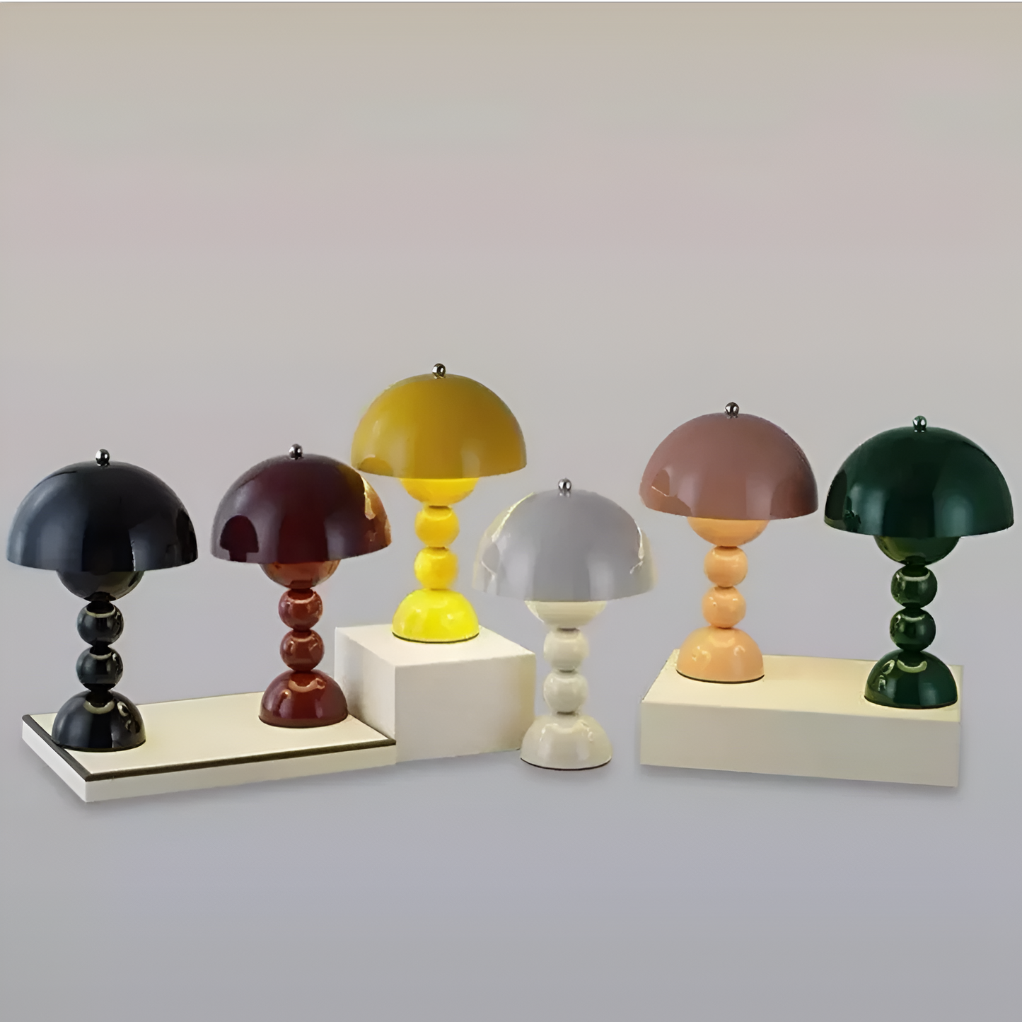 Wireless Bud Table Lamp With Stacked Sphere Base