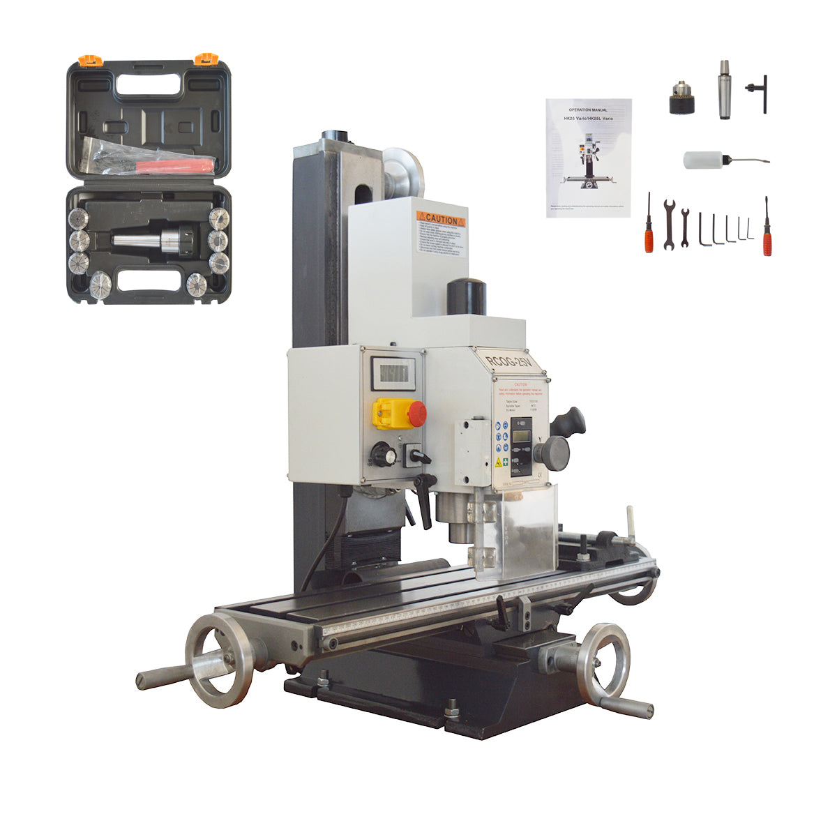 1100W RCOG-25V Brushless Precision Milling and Drilling Machine 110V