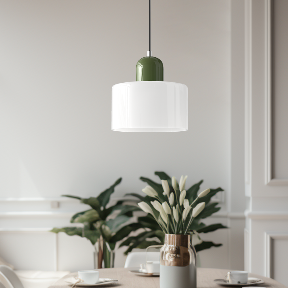 Bauhaus Glass E27 Pendant Light for Kitchen