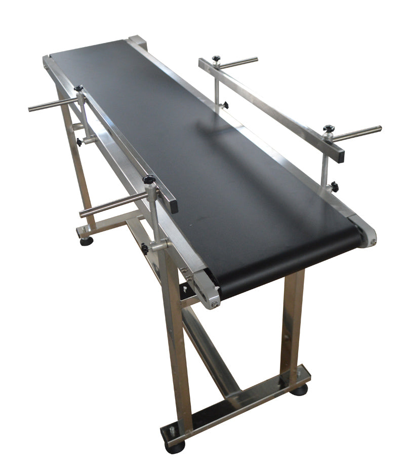 110V 1.5m PVC Conveyor Double Guardrail 30cm