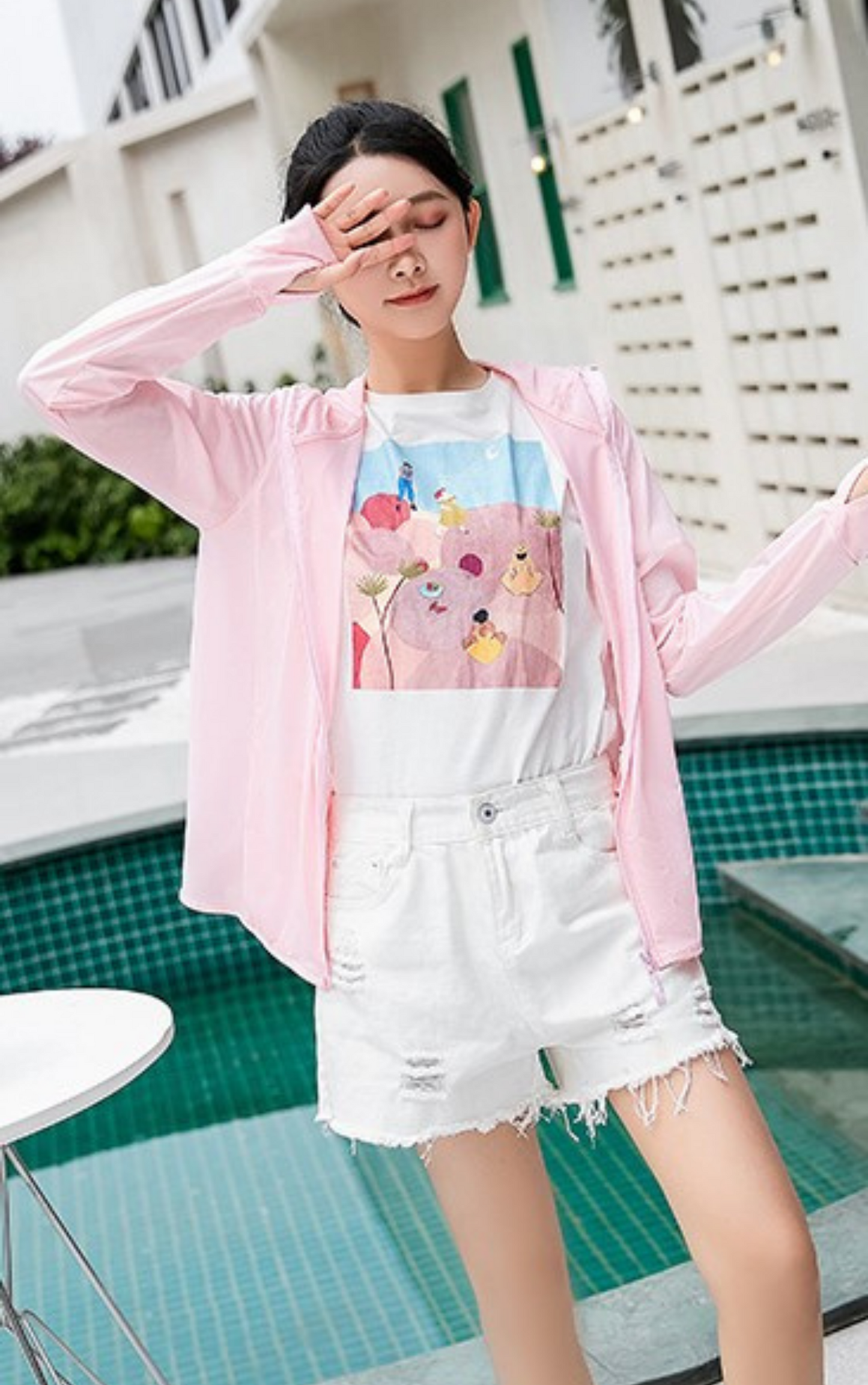 Lightweight Sun Protection with Mesh Mask Jacket #71688