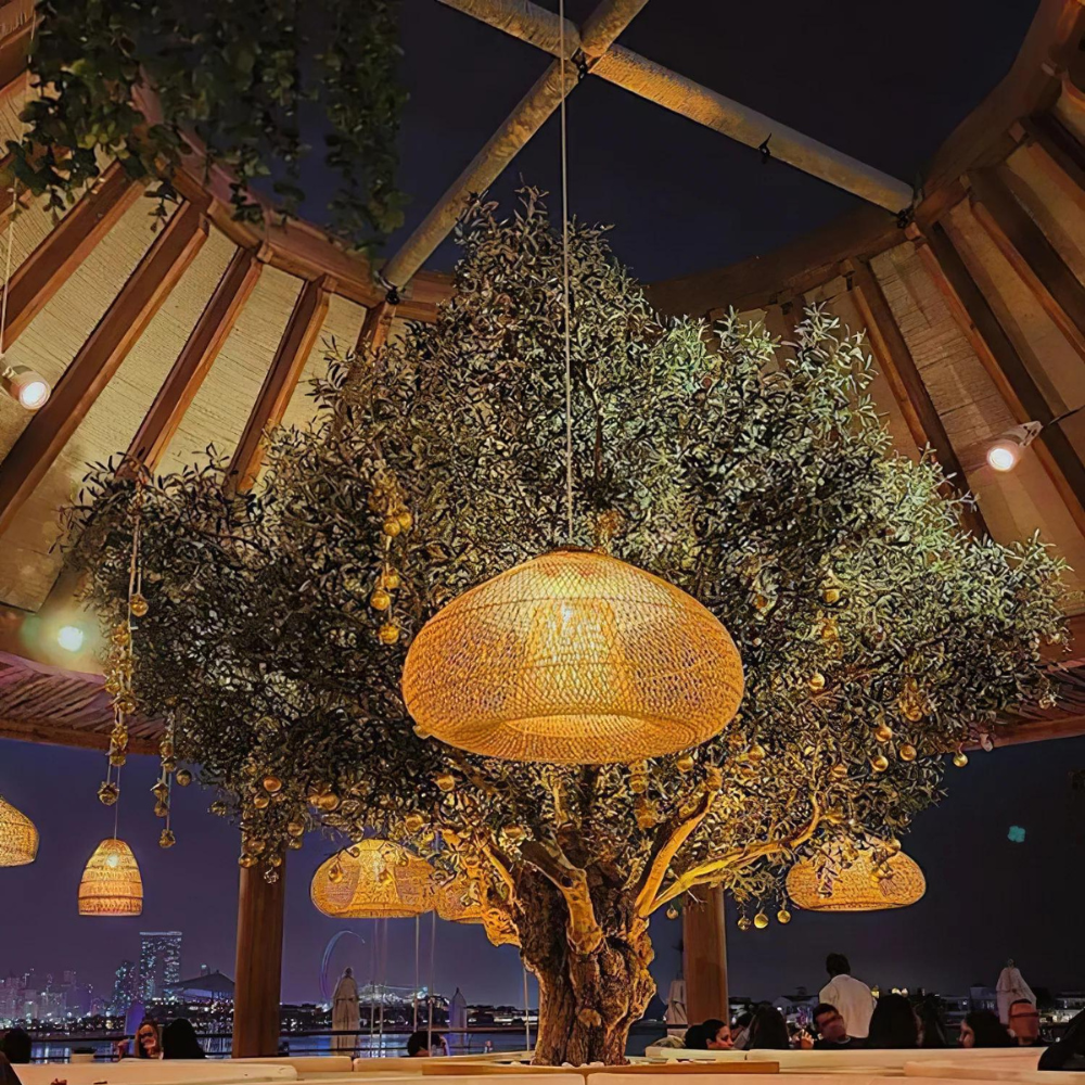 Handmade Rattan Pendant Lights With Woven Dome Shade