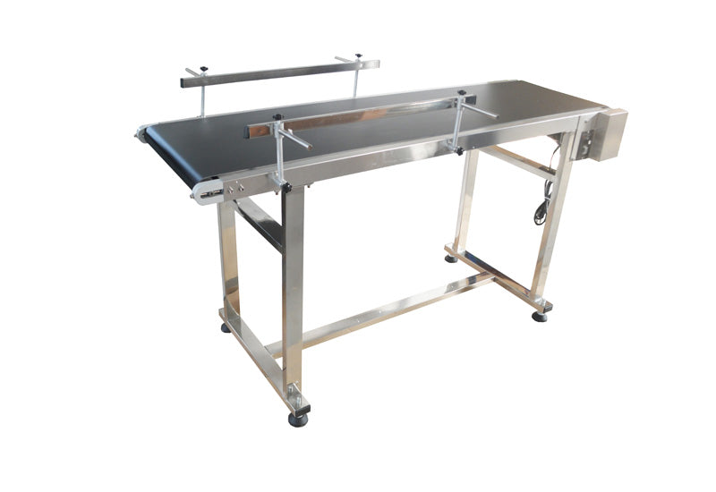 110V 1.5m PVC Conveyor Double Guardrail 40cm