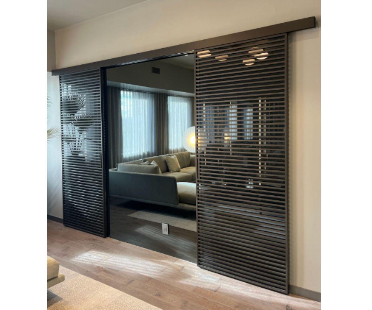 Floor Sample Stripe Modern Sliding Doors