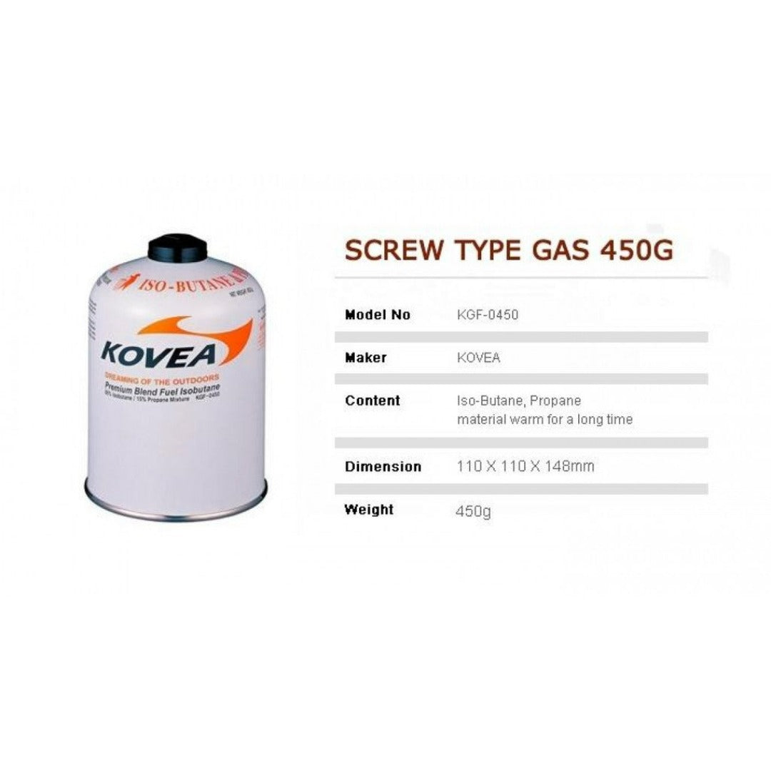 Kovea/Maxsun/Alocs/Sengoku Gas Canister 450g Screw