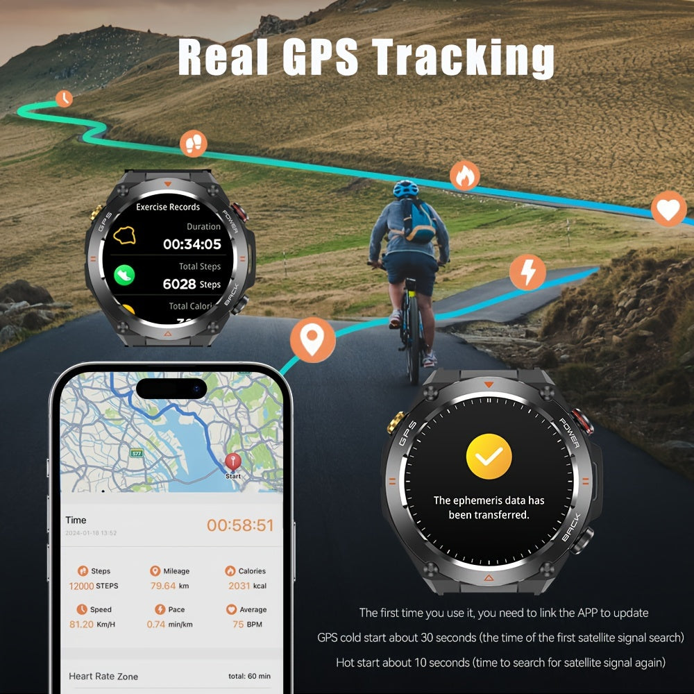 SENBONO Smart Watch with GPS, Sports Tracker, and Call Function TJR5M8G