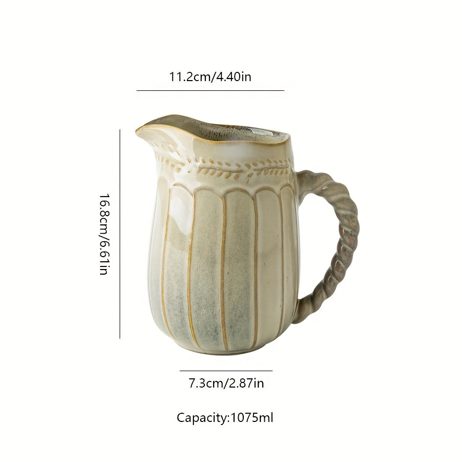 An Ancient Style Creative Twist Handle Pot - F3JI