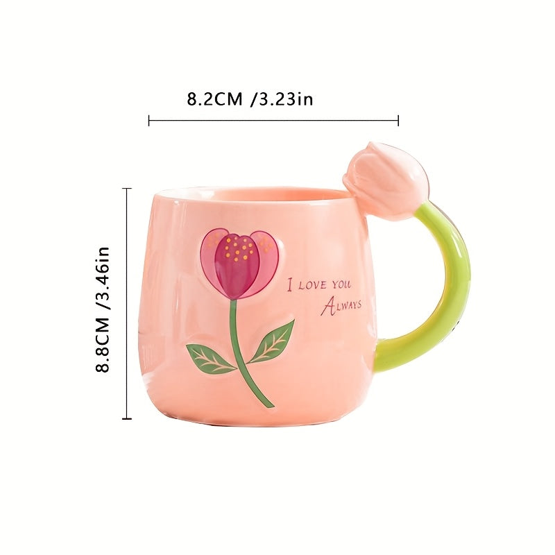 Creative Tulip Ceramic Mug - XI0C