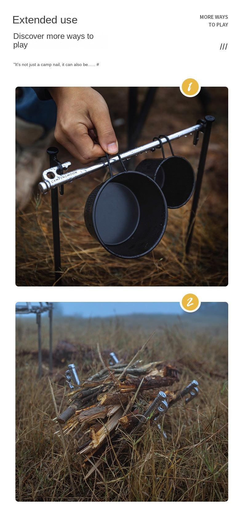 Campingmoon K Series Tent Peg Stakes Pure Forged 420 Stainless Steel Ultra Heavy Duty 20 26 30 35 40 CM Outdoor Camping Canopy Ground Nails Tent