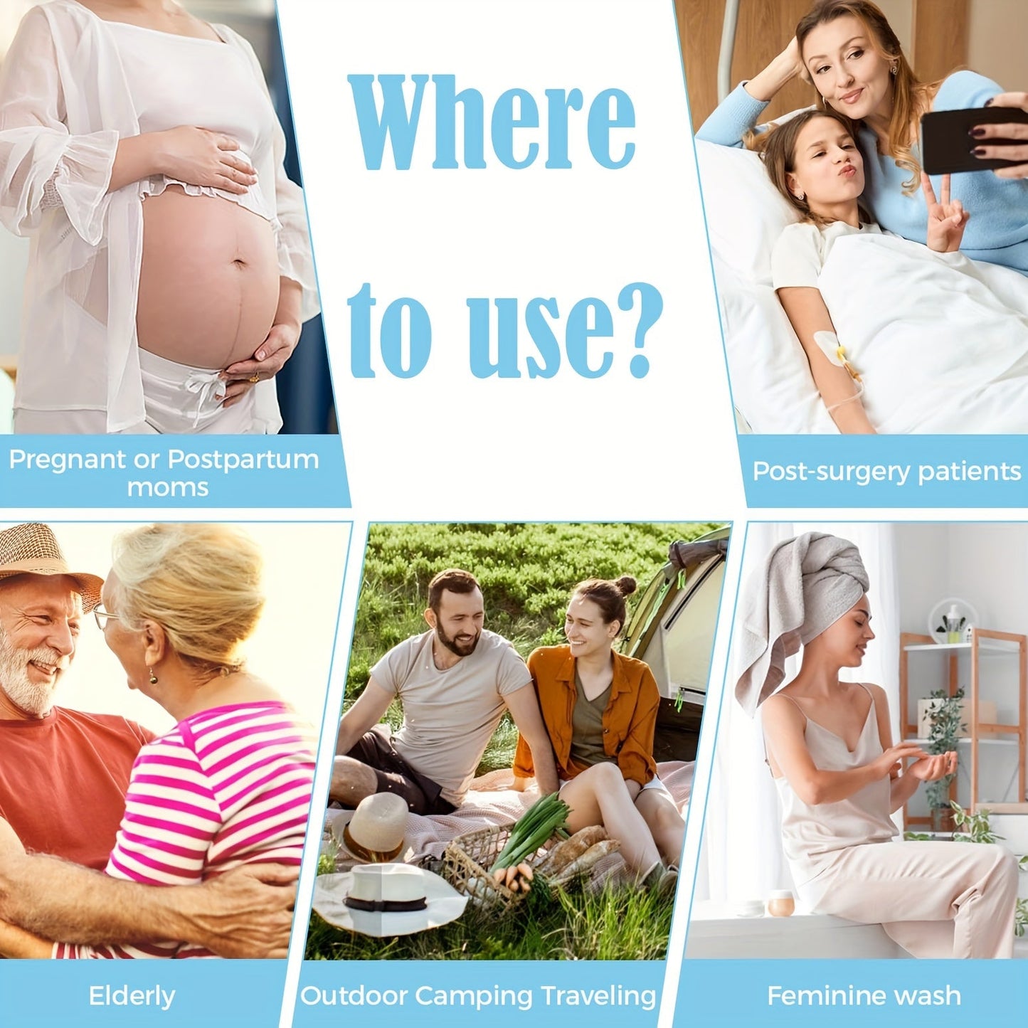 USB Rechargeable Portable Travel Bidet, Handheld Sprayer TJR4R6H