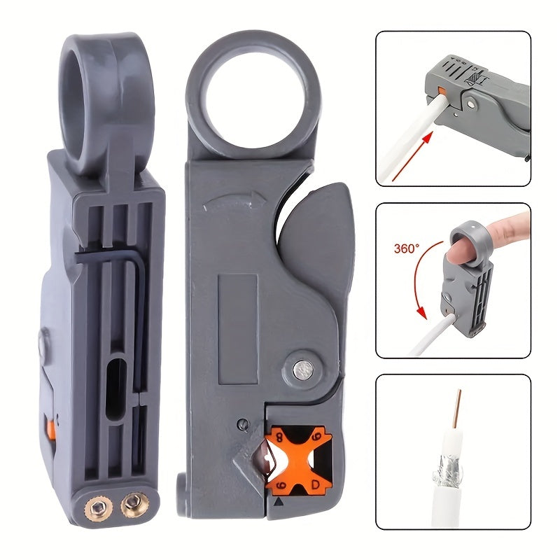 Multi-Functional Rotary Coaxial Cable Cutter Tool- HMT14CC