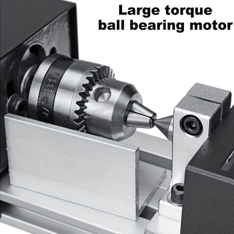 DIY Mini Wood Lathe Machine, 96W CNC Rotary Tool TJR7M3D