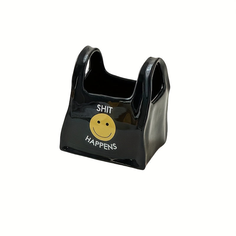 Ceramic Tote Bag Design Desk Organizer - M2DC