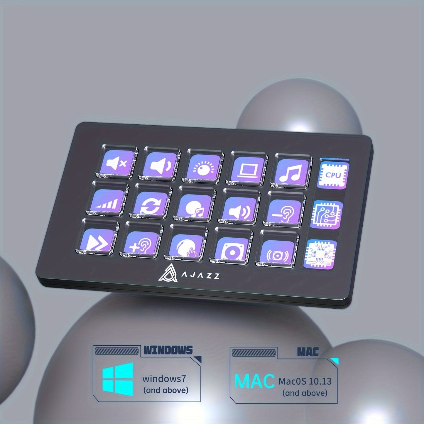 AJAZZ Live Streaming Control Console, 15 Keys TJR4D7M