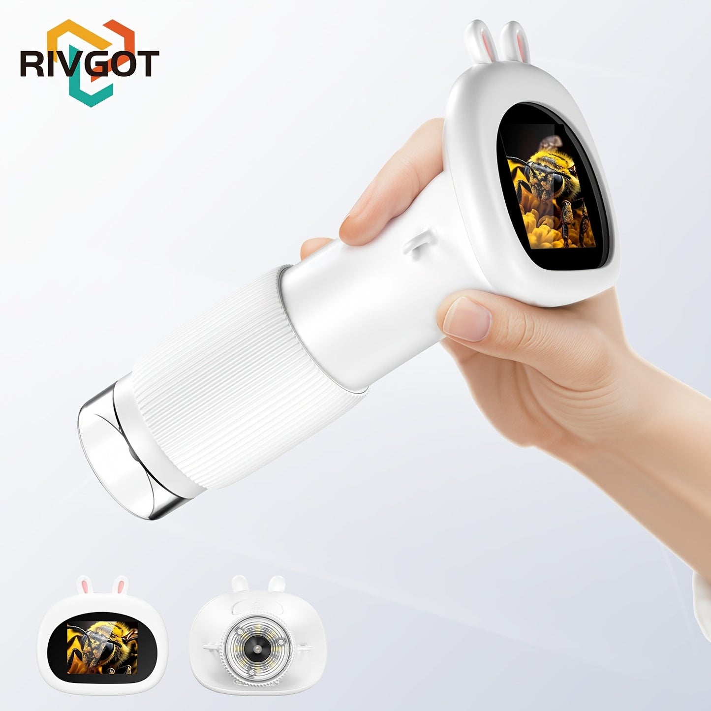 Youngsters' Portable Microscope, TF Card Slot, Macro IPS TJR4D7M