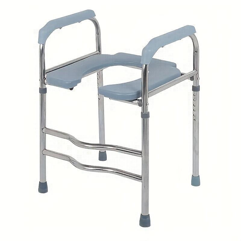 Adjustable UShaped Toilet Seat Riser Portable  SpaceSaving-TUR0