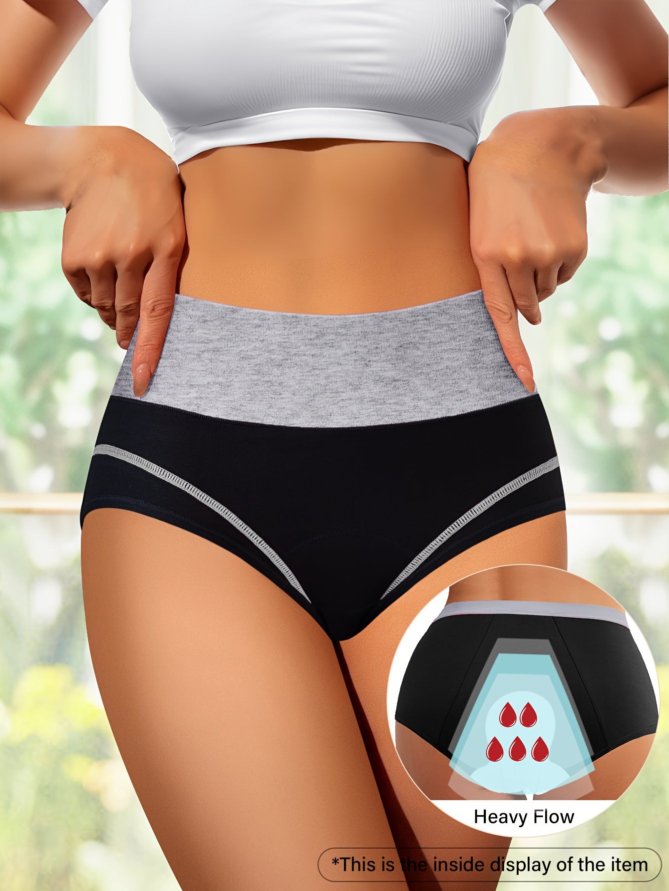 Three-Layer Leakproof Physiological Panties for Women TJR4D7M