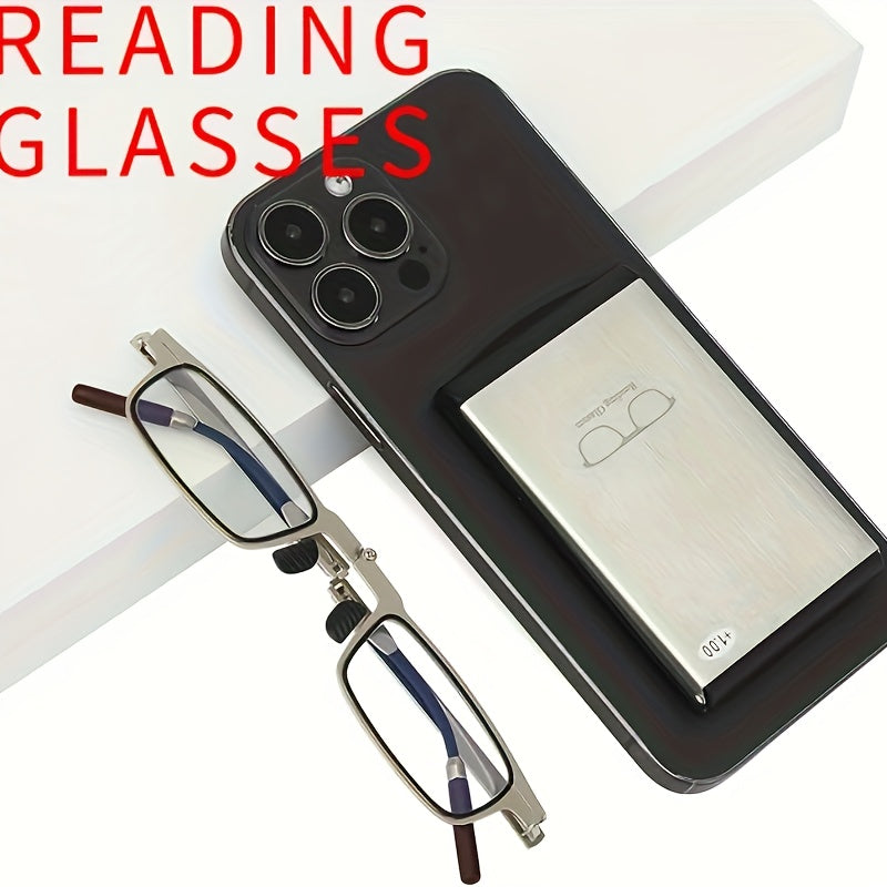 Portable Foldable Metal Reading Glasses-CUF2