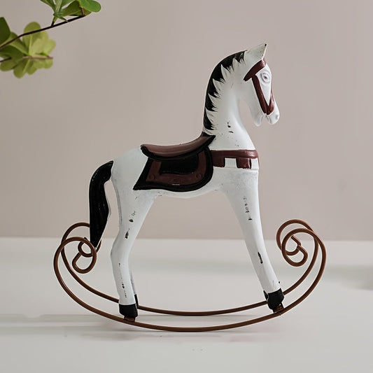 Vintage Old Wooden Rocking Horse Decorative Ornaments - CP2L