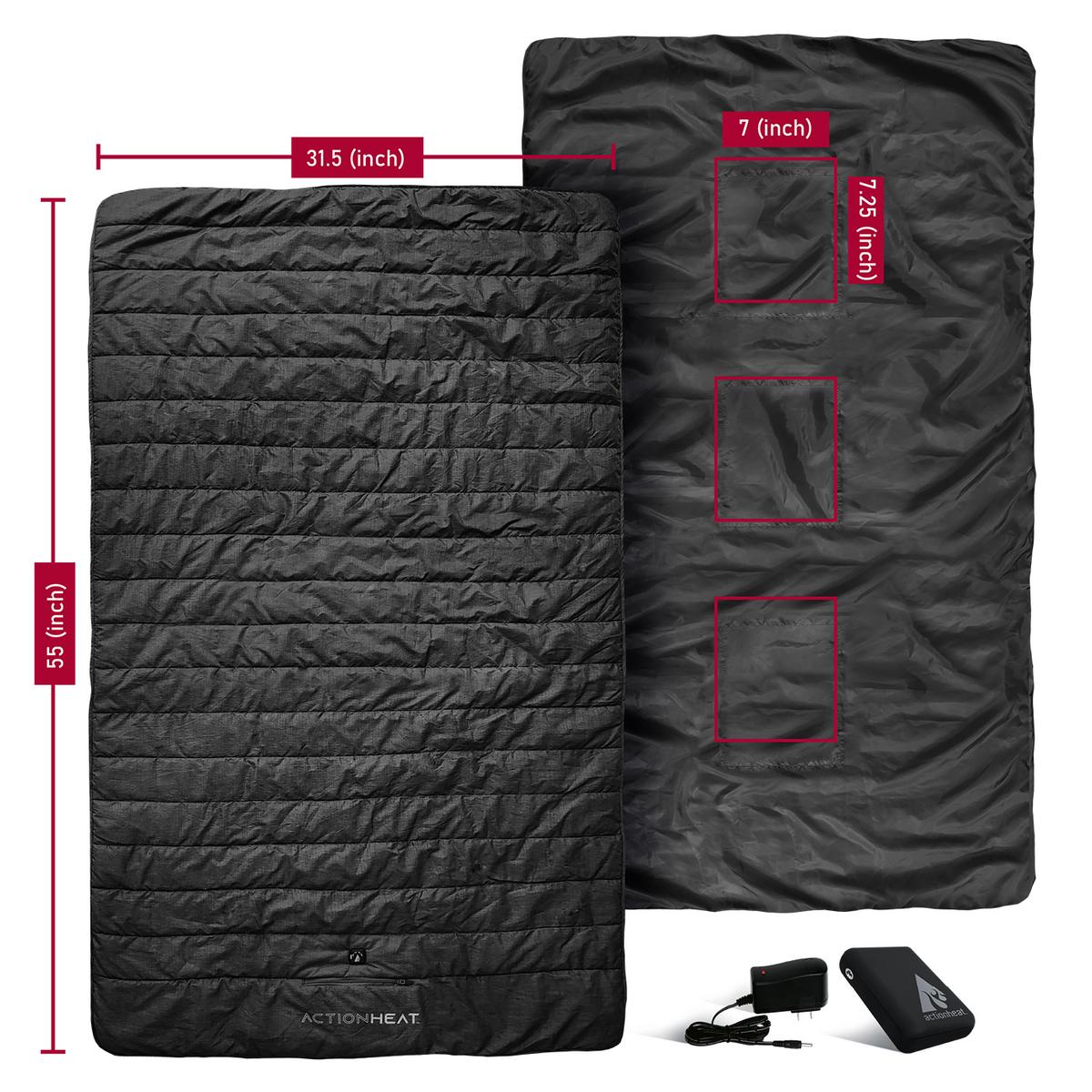 ActionHeat 7V Battery Heated Throw Blanket