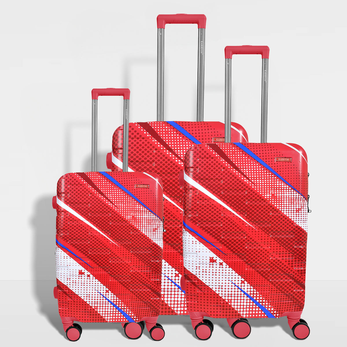 Karry-On Aero Strokes Expandable 3 Pc Set Pp Luggage (20/24/28")