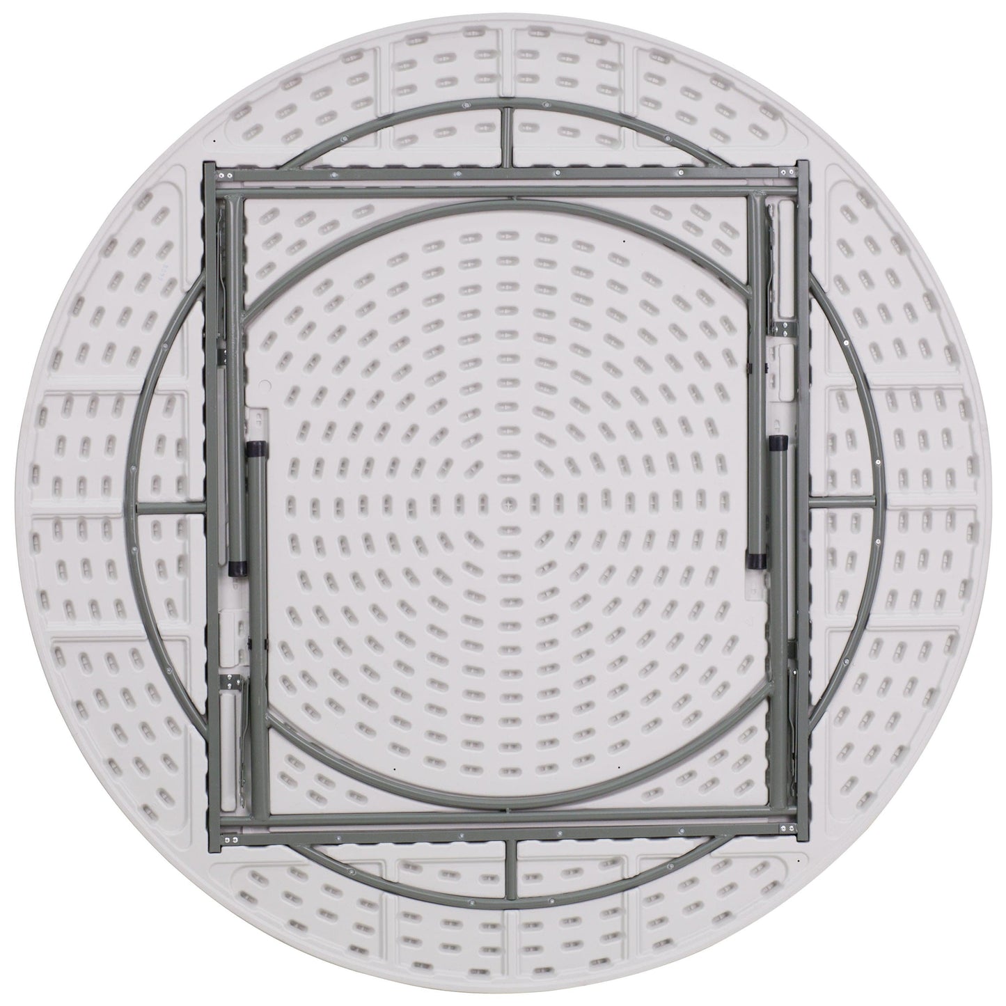6-Foot Round Plastic Folding Table