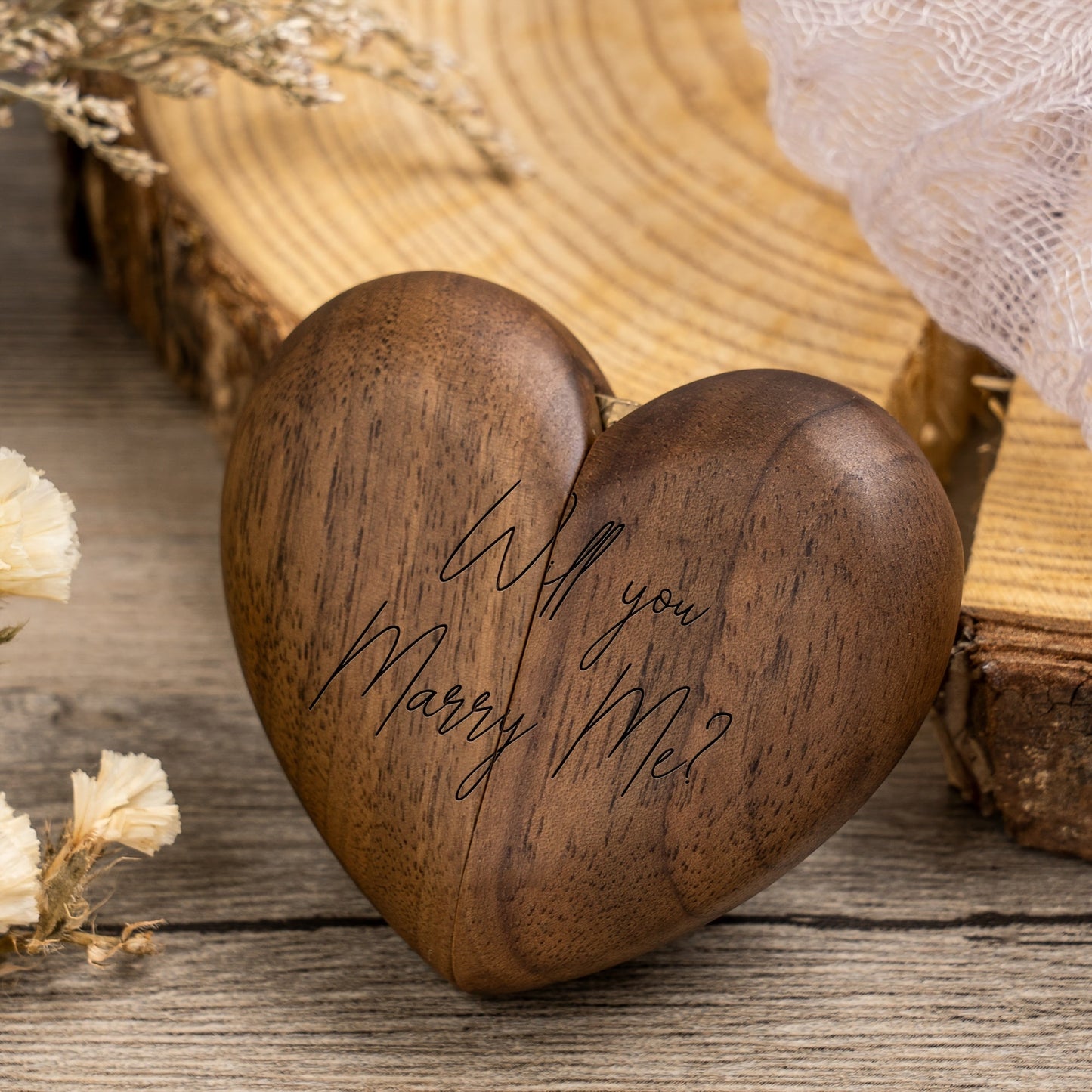 Heart Ring Box Will You Marry Me- HMT25ER