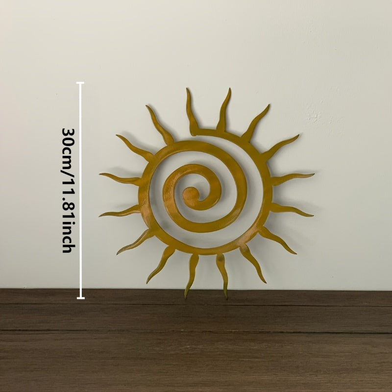 Antique Coiled Star Metal Wall Art - G2SV