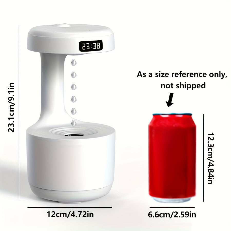 MOMMED USB-Powered Anti-Gravity Humidifier, Compact Desktop Air Purifier TJR1B7T