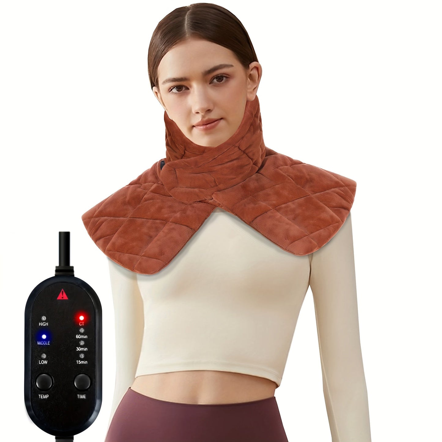 Heated Neck & Shoulder Wrap, USB Powered, Adjustable Heat – TJR3B5F