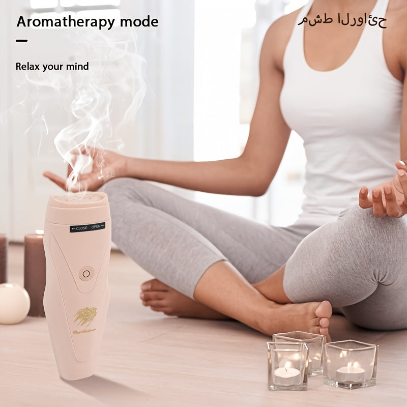 2-in-1 Car Aromatherapy Diffuser & Massage Comb, Rechargeable TJR1Z4N