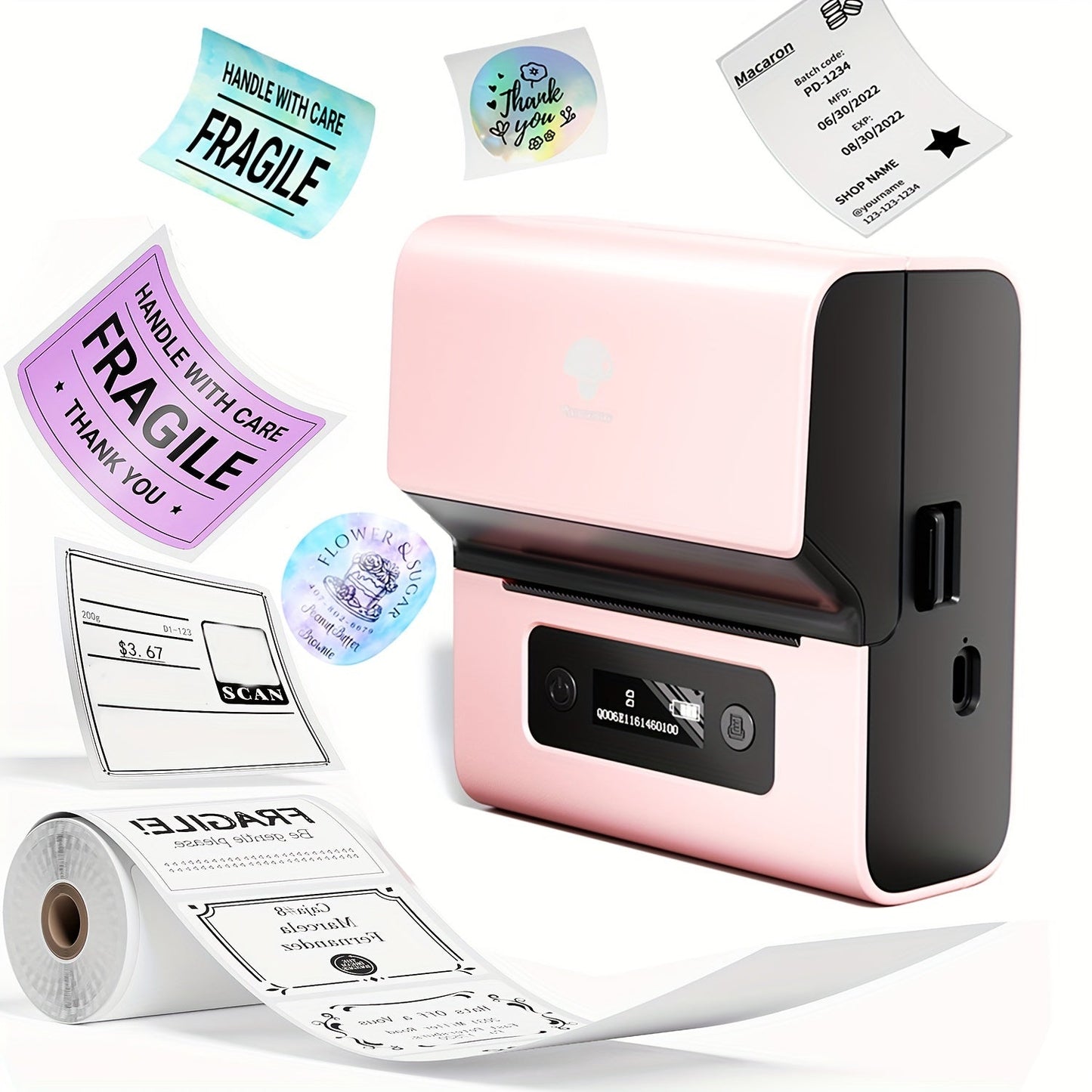 Phomemo M221 Portable Thermal Label & Barcode Printer TJR7P2X