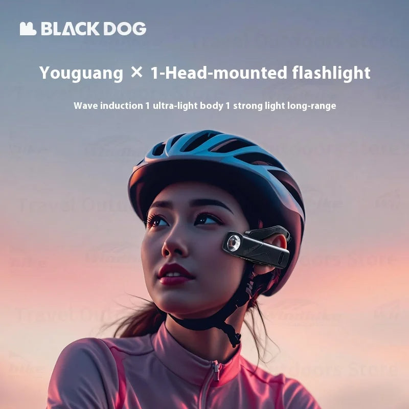 BLACKDOG X1 Head Mounted Flashlight Portable Headlamp Strong Light Super Bright Light Rechargeable Ear Wear Outdoor Sports Night Running Lamp