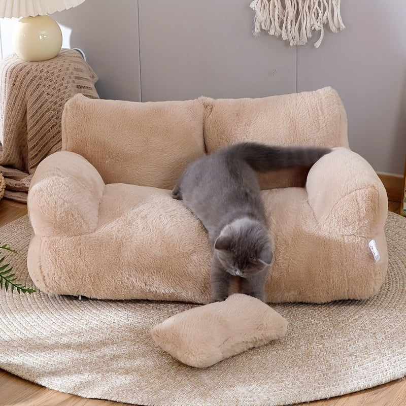 Luxury Plush Cat Bed - 2DS3