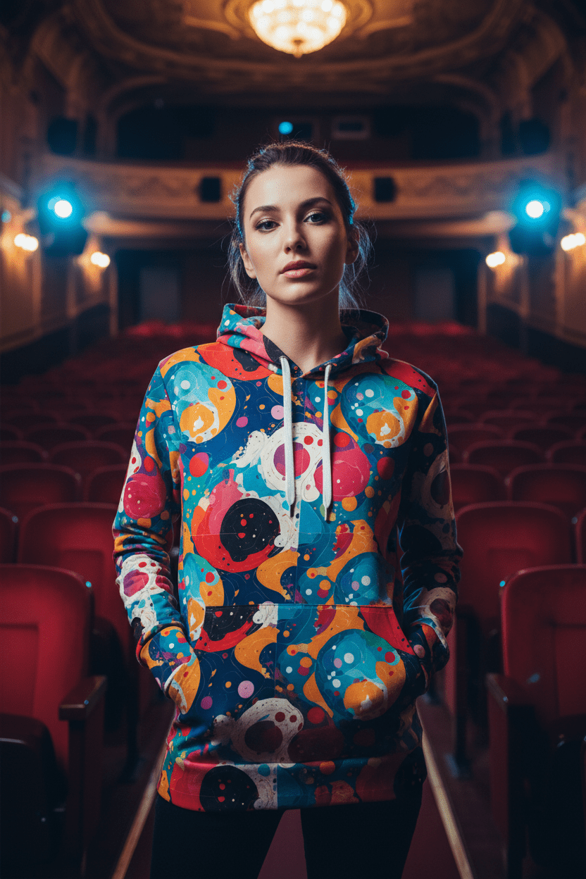 Seven Tails Moon Nature's Collage AOP Hoodie – Vibrant Patchwork Streetwear