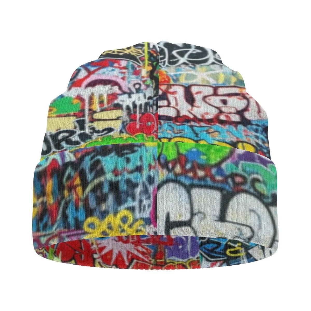 Liquid Glitch Beanie – Maximalist Graffiti Streetwear Hat