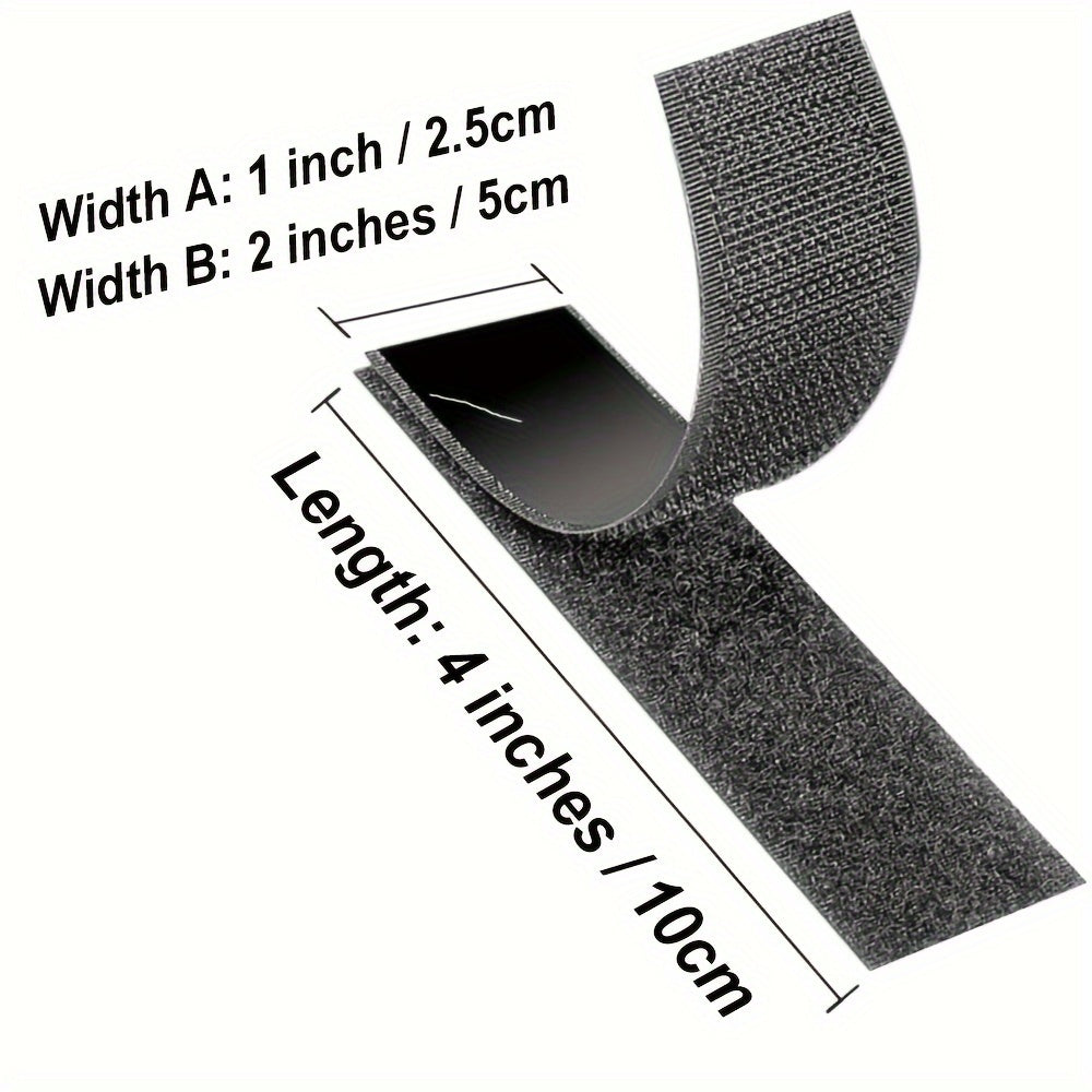 Hook & Loop Tape Strips with Adhesive Back - TJR7X9B