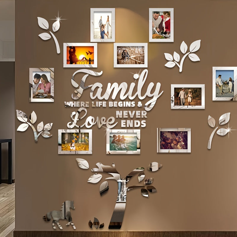 Horse Photo Frame Family Tree Wall Decals- HMT24HF