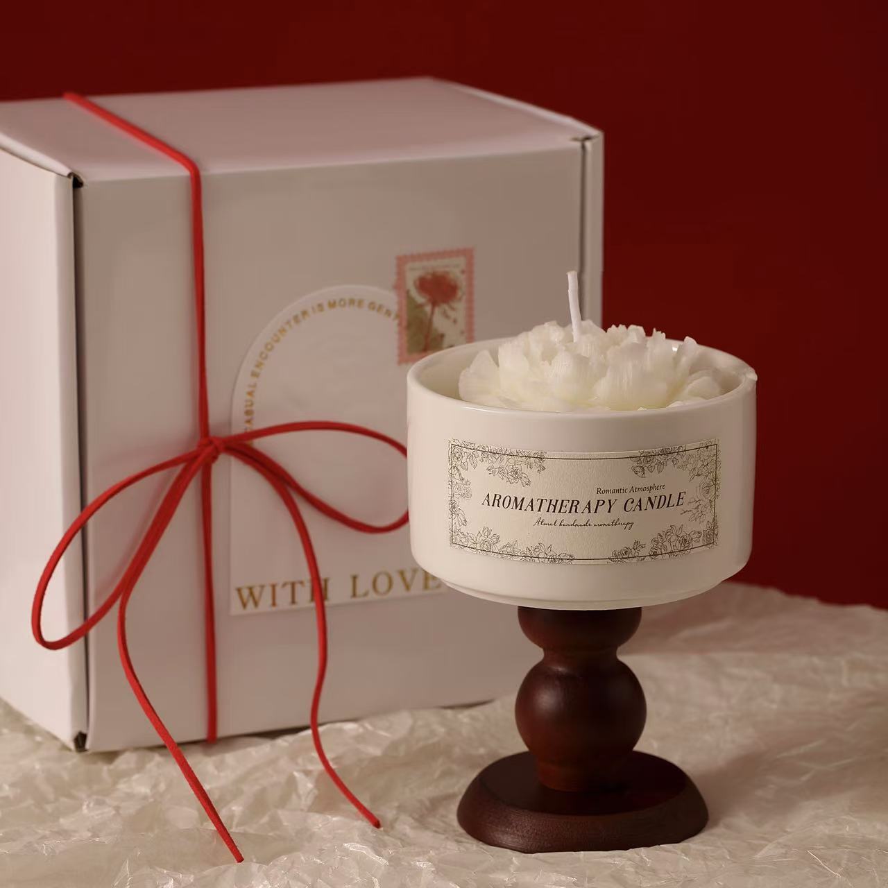 Luxurious Gardenia Candle 53oz Soy Wax  150 Hours Burn Perfect Gift-H7X4