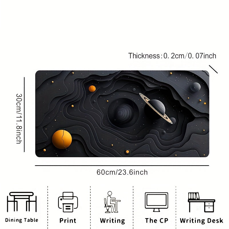 Galactic Space Planet Gaming Mouse Pad, Large TJR6L7P