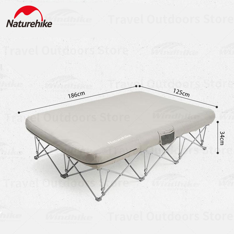 Naturehike Camping Wide Bed Frame Folding For Air Foam Mattress 200kg Max Load Heightened Inflatable Double Queen Size Air Bed Bracket XJC13