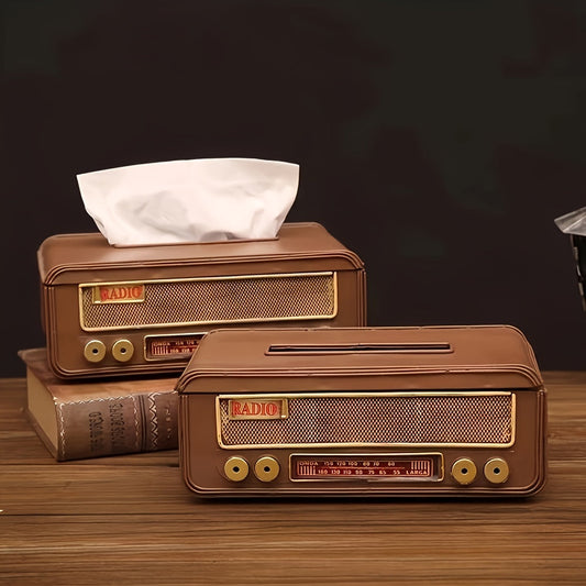 Retro Radio Tissue Box- HMT24TB
