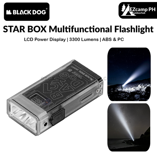 BLACKDOG STAR BOX Multifunctional Lighting Flashlight 3300LM Super Power Long Range LED Light 4 Color Torch Outdoor 3000mAh Battery IPX5 Waterproof