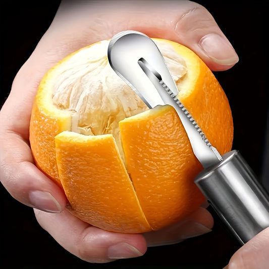 Ergonomic Stainless Steel Citrus Peeler, Easy Use TJR3P9X