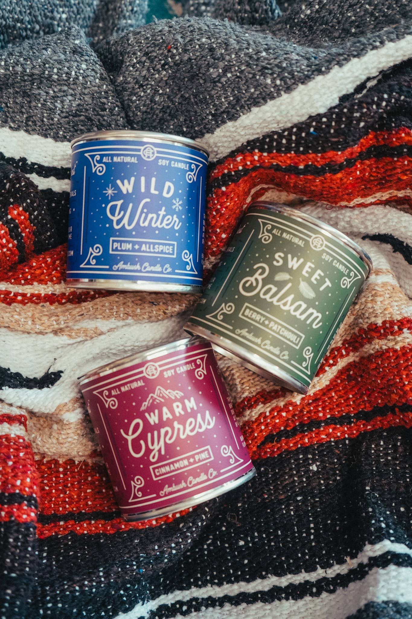 Ambush Candle Co. - Sweet Balsam | Berry + Patchouli 8oz Soy Candle
