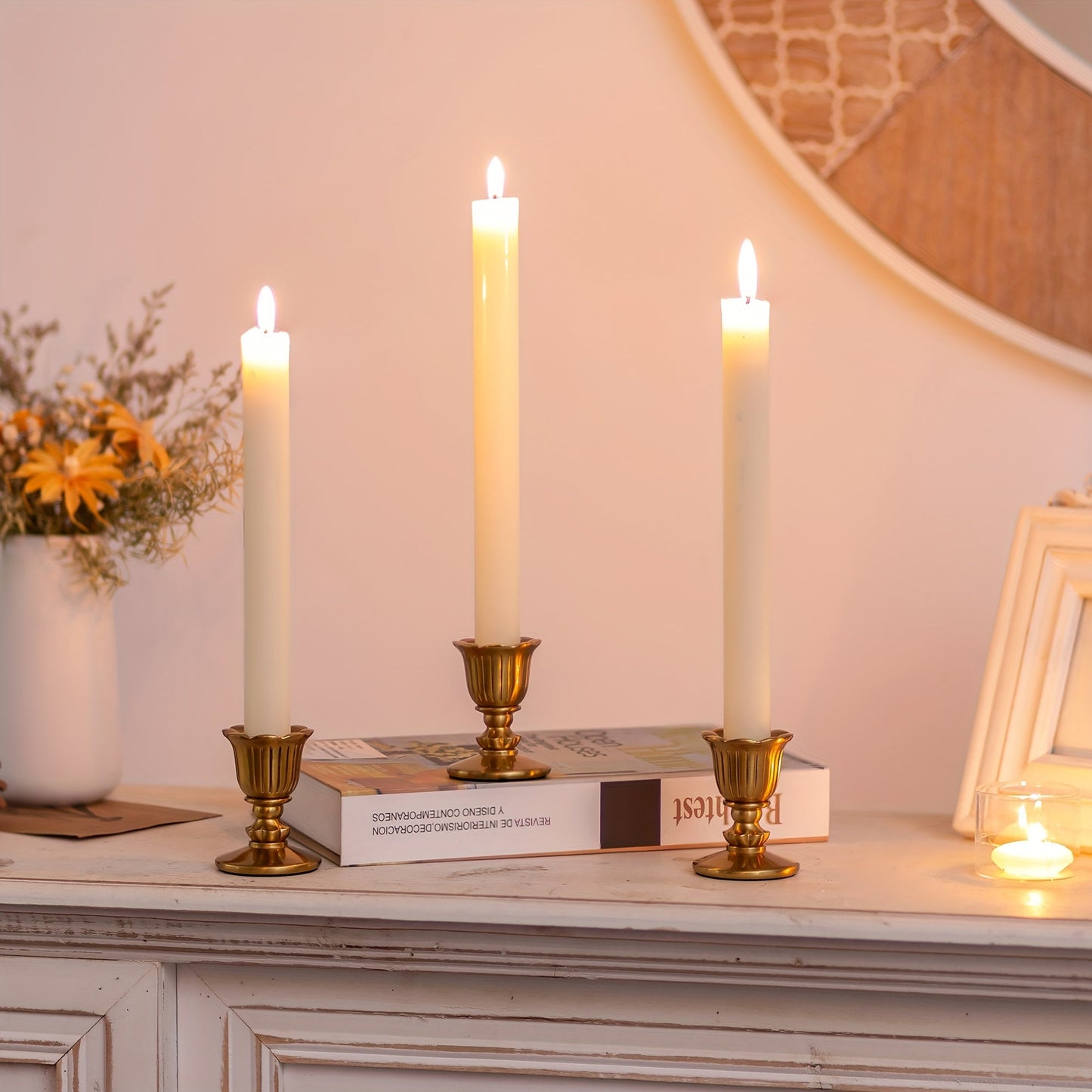 Elegant Brass Candlestick Holders - VSC0