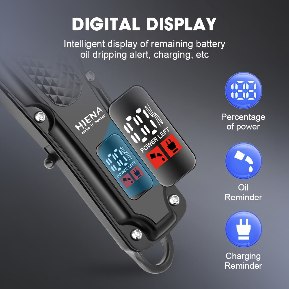 HIENA Men’s Electric Hair Clipper with Digital Display TJR8W1R