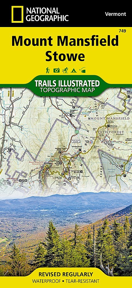 Mt. Mansfield, Stowe Trail Map