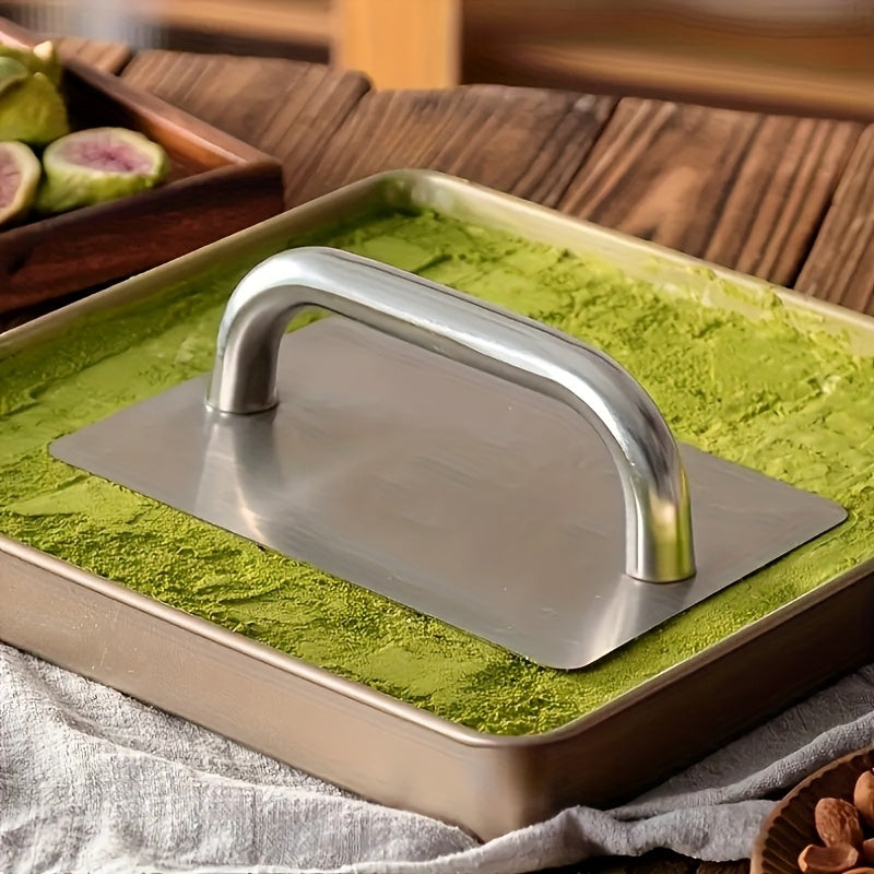 Stainless Steel Dough Compactor with Handle, Baking Tool TJR8L3D